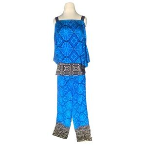 Trina Turk Pant and Shirt Jumpsuit Outfit Size Small